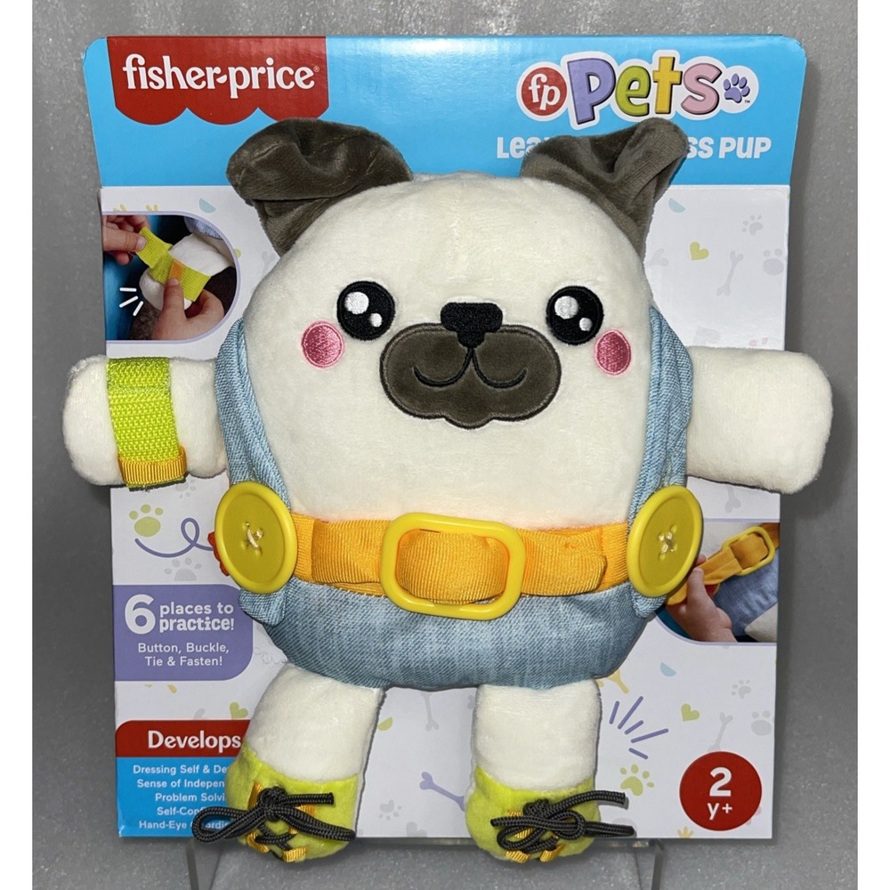 Fisher-Price Fp Pets Learn-To-Dress Pup Preschool Fine Motor Toy For Ages 2+ NEW